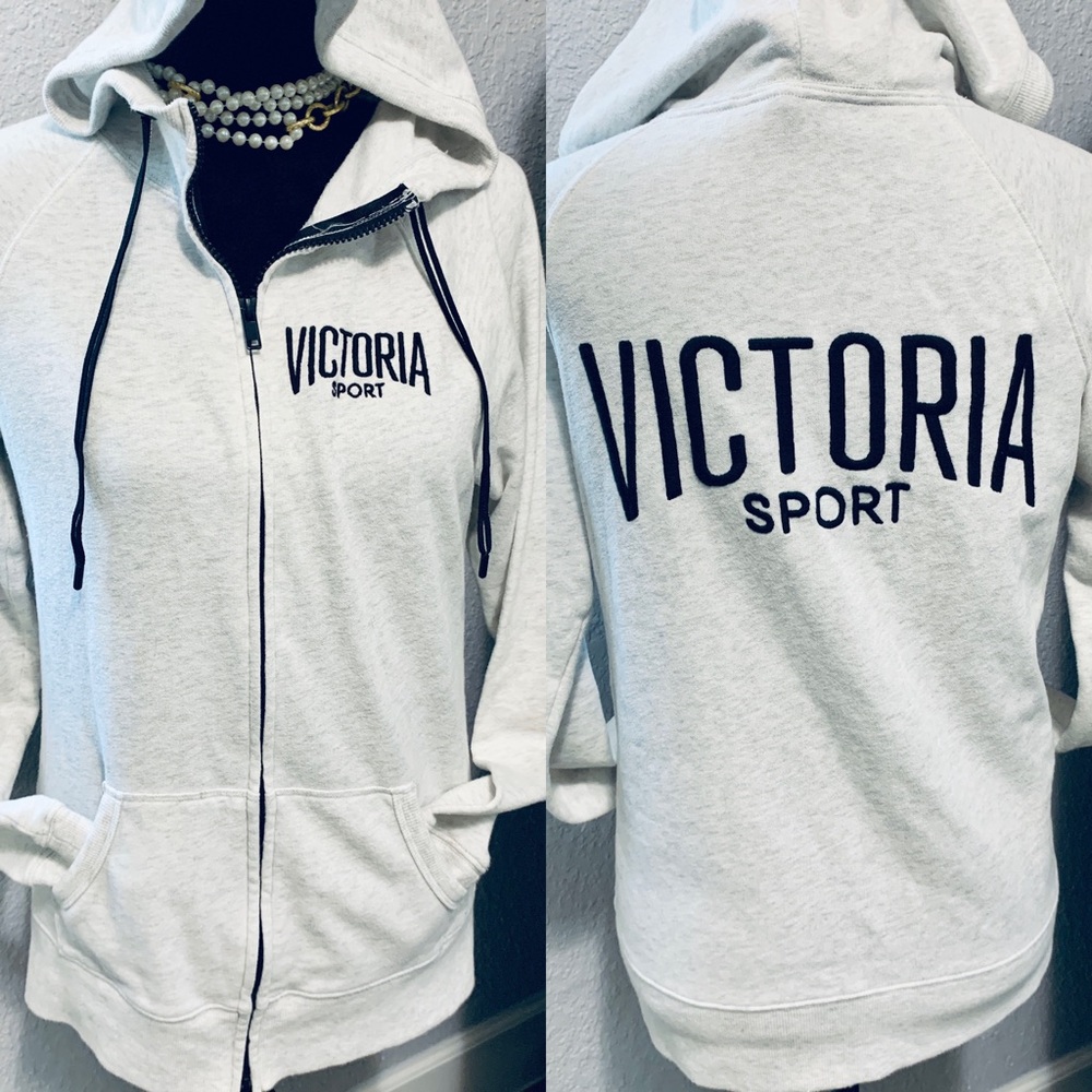 Victoria's Secret Gray Zip-Up Hoodie